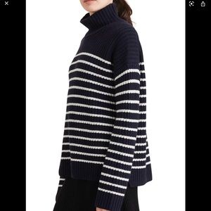 Alex Mill Mock Neck Sweater: Size L: Navy